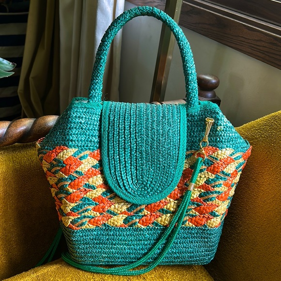Incredible vintage straw purse - Picture 2 of 14